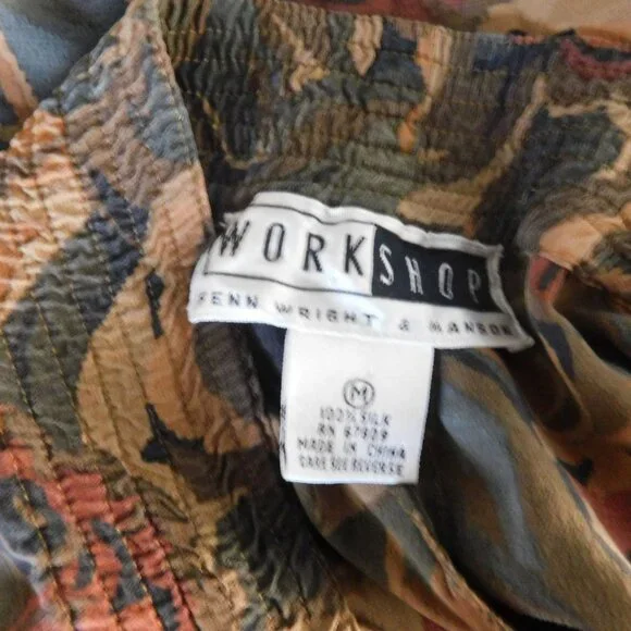 Vintage 100% Silk Pants M